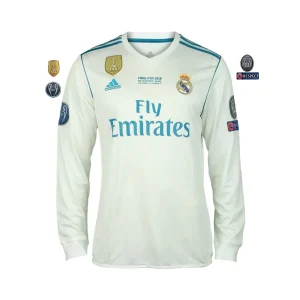 Real Madrid Principal 17/18 - Manga Comprida - Final da Liga dos Campeões