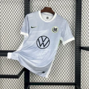 Camisola VfL Wolfsburg 2025-26 Alternativa Cinzenta Versão Adepto