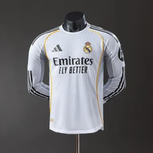 Camisola Manga Comprida Real Madrid CF 2025-26 Principal Versão Jogador