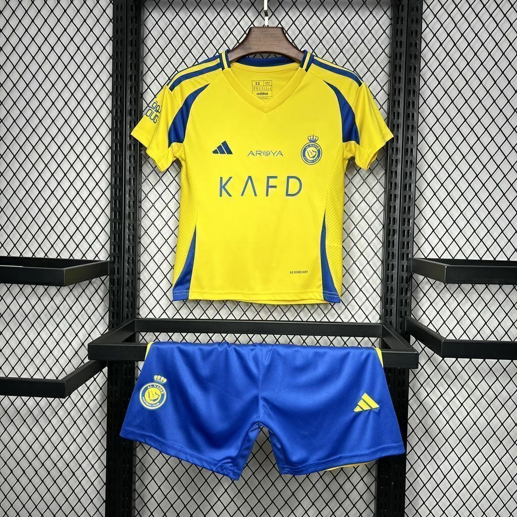 Conjunto infantil Al Nassr amarelo 24/25 home - Image 2