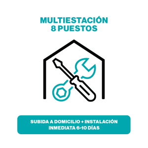 (ESTAÇÃO MÚLTIPLA 8 LUGARES) Entrega ao domicílio + instalação imediata 6-10 dias
