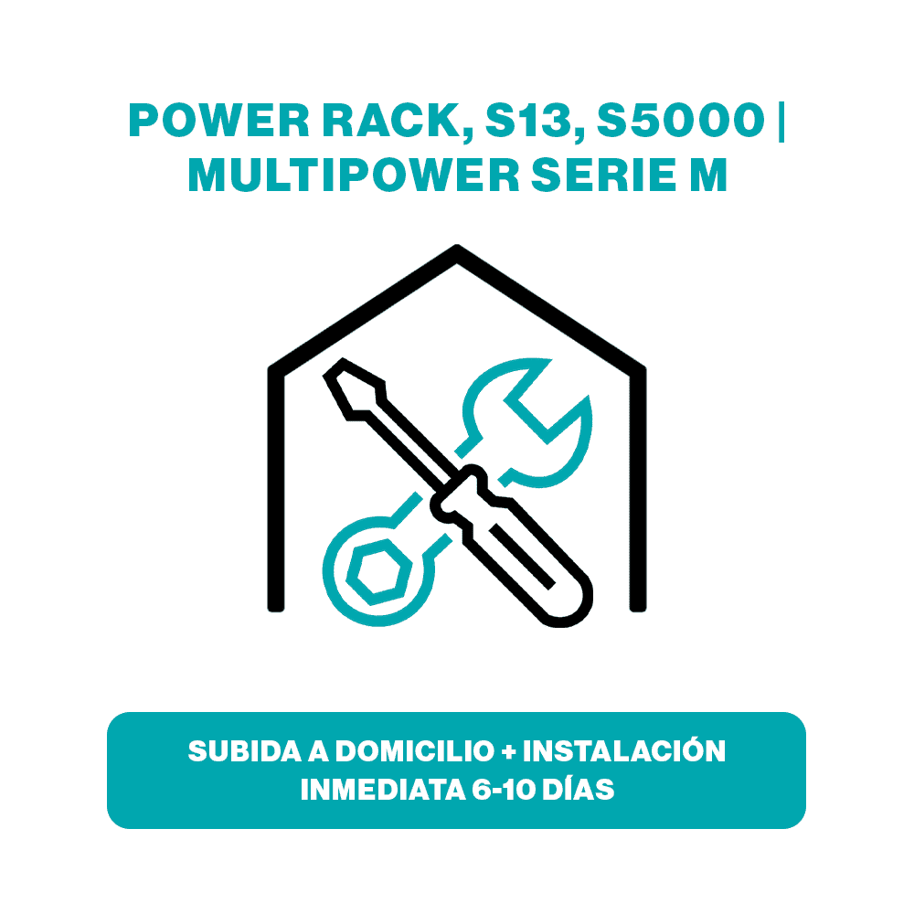 (POWER RACK, S13, S5000 e MULTIPOWER SÉRIE M) Entrega ao domicílio + instalação imediata 6-10 dias