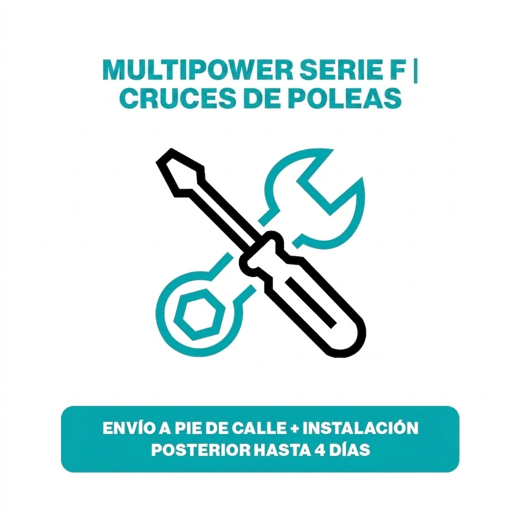 (MULTIPOWER SERIE F | CRUZES DE POLIAS) Entrega à porta + instalação posterior até 4 dias