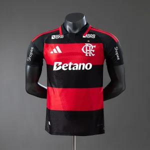 Camisola CR Flamengo 2026-27 Principal Versão Jogador Todos Patrocinadores