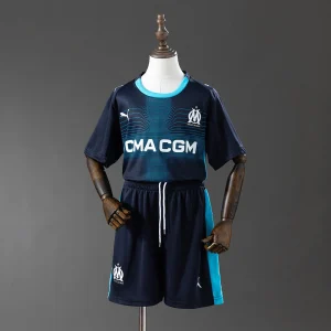 Kit Criança Olympique Marselha 2025-26 Alternativo