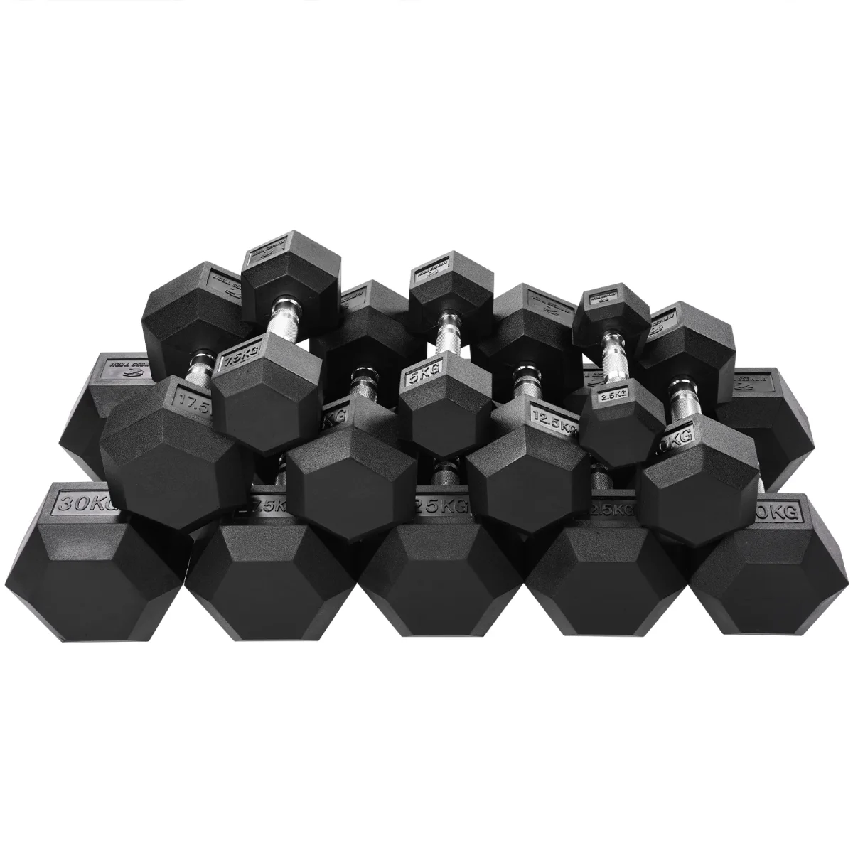 Halteres hexagonais 2,5 - 50 kg (2 unidades) (Recondicionado)